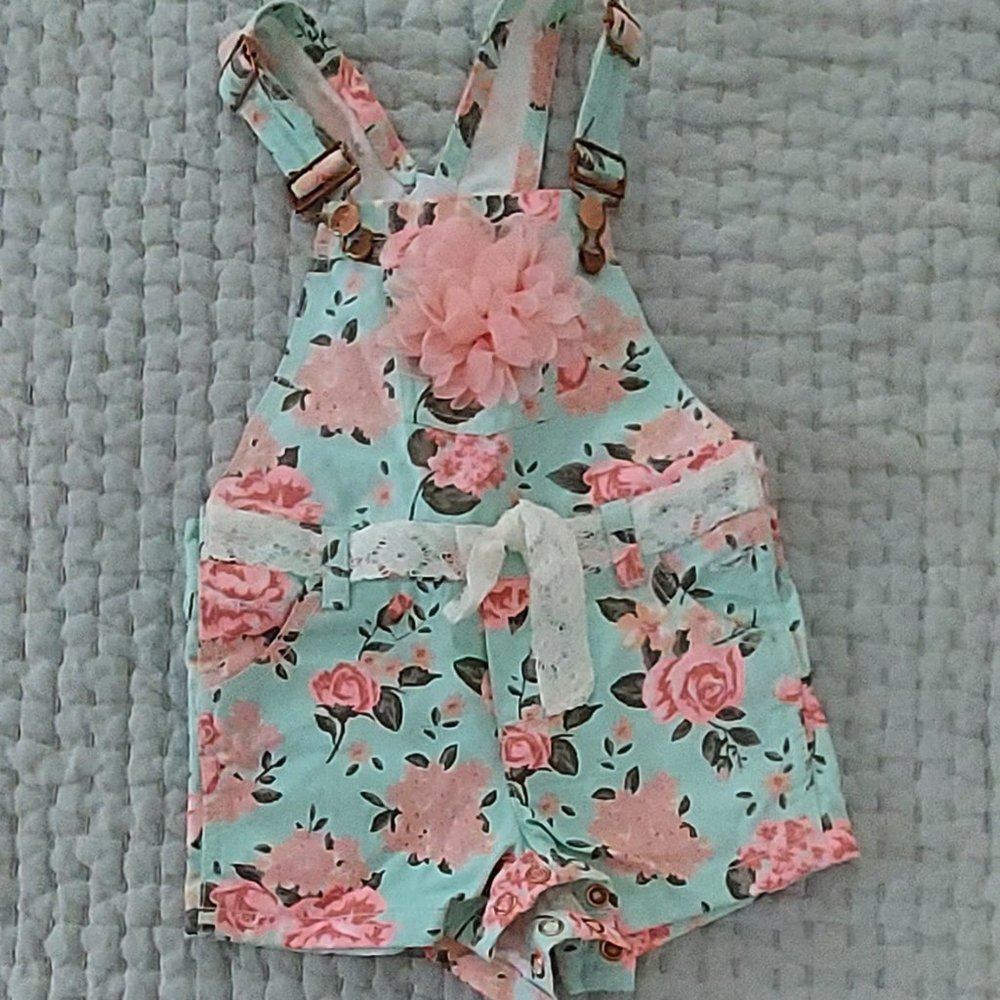 Floral Romper, overall style, 24M
